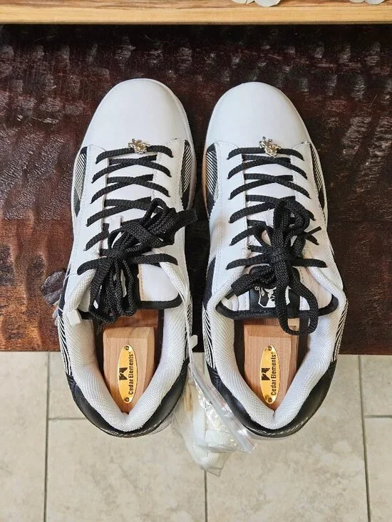 Luxury Kicks (Vlado) Men's Fashion Sneakers, White, Sz 12 - Picture 6 of 16